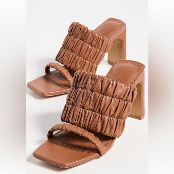 Jonathan SIMKHAI Felix Elastic 3.5 in‎ Heeled Mules - Size 38 (7.5) - Picture 3 of 15
